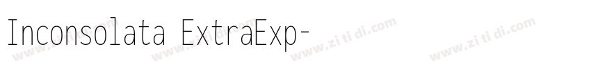 Inconsolata ExtraExp字体转换